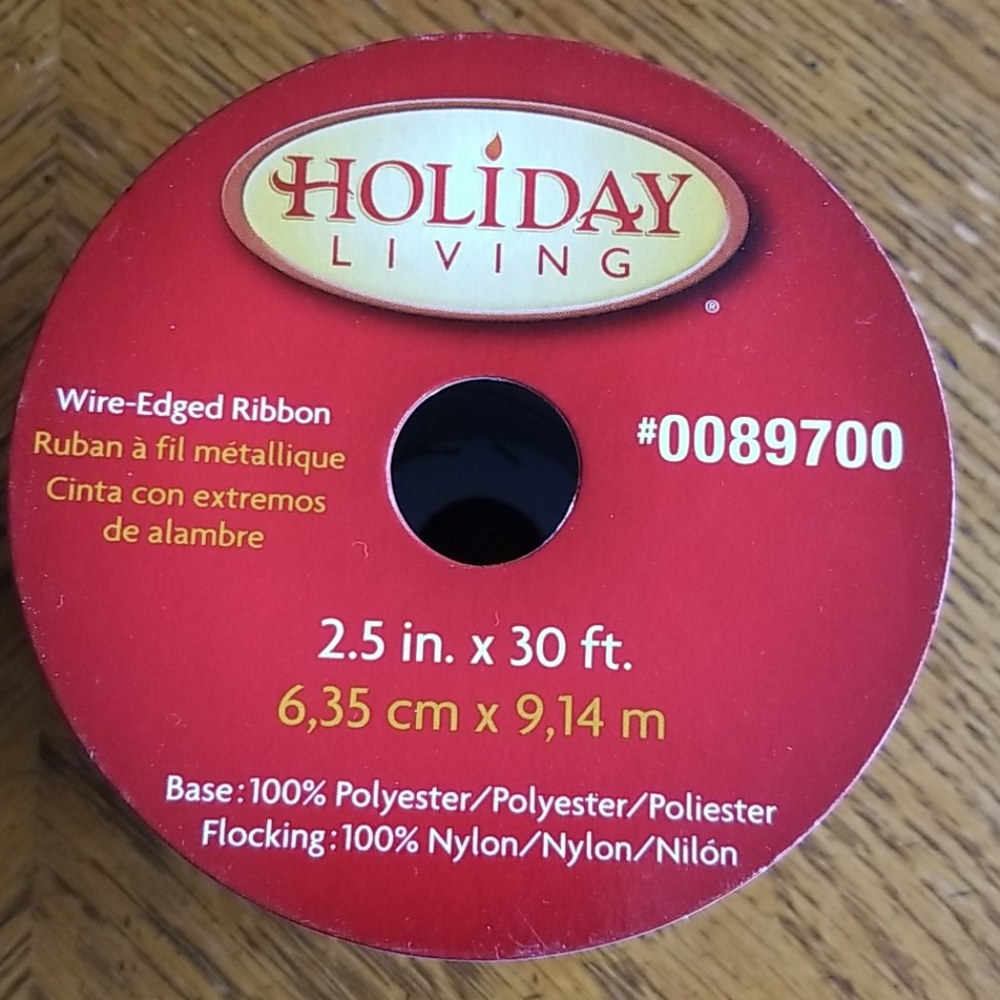 Three rolls of ribbon